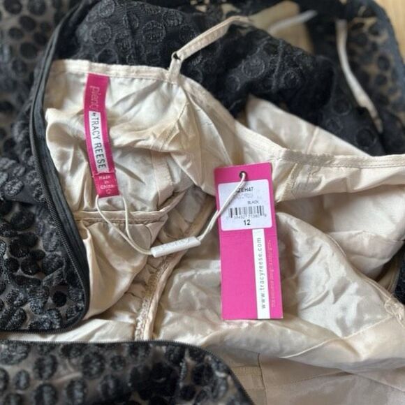 Anthropology Plenty by Tracy Reese Black Polka Dot Dress - Picture 2 of 8